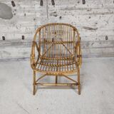 Vintage rattan armchair