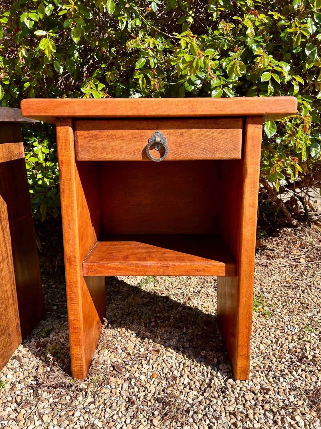 Brutalist bedside tables