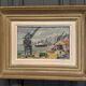 Oil on canvas by Charles Maillard the port of Nantes 20th century