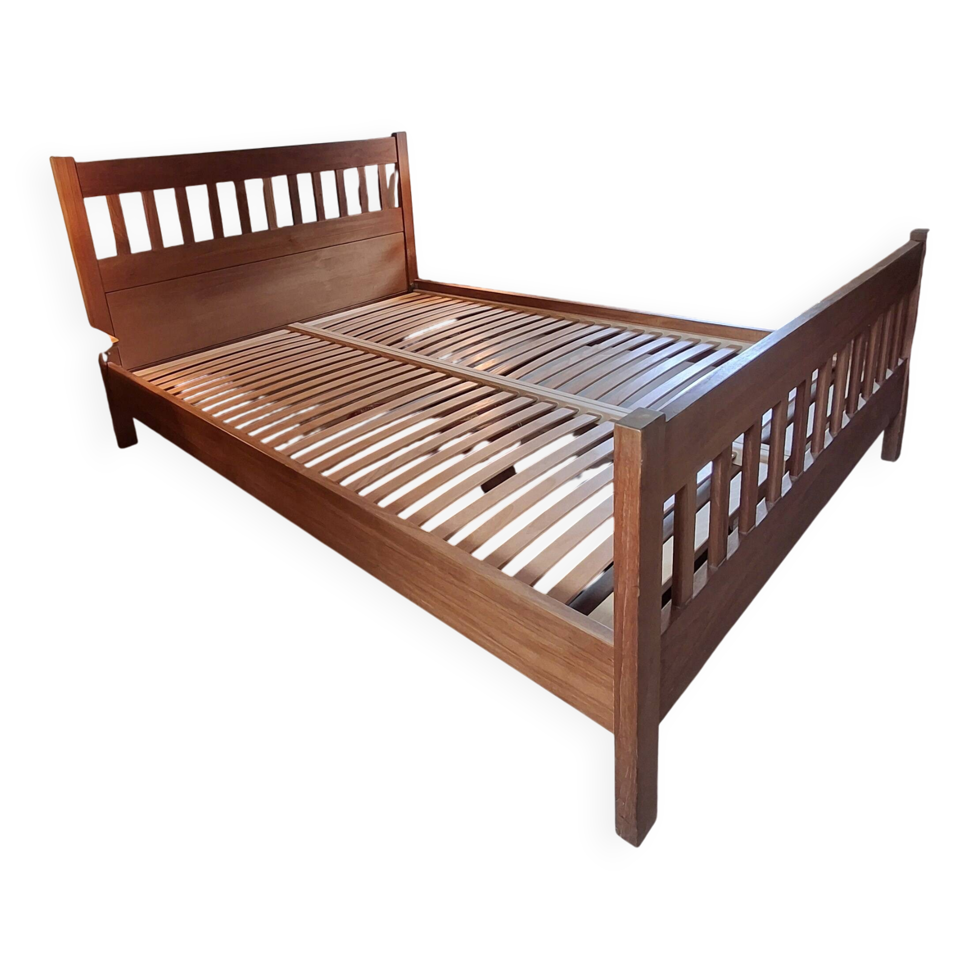 Wooden bed frame and slatted base HABITAT 140*190