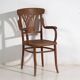 Ancienne chaise de bureau en bois courbé (c.1920)