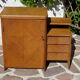 Asymmetrical oak dresser buffet
