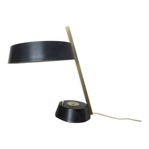 Lampe soucoupe en laiton et métal