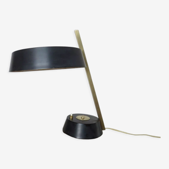 Lamp in brass and lacquered metal 50s 60s