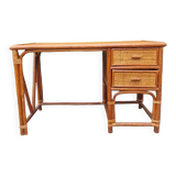 Rattan desk 70s