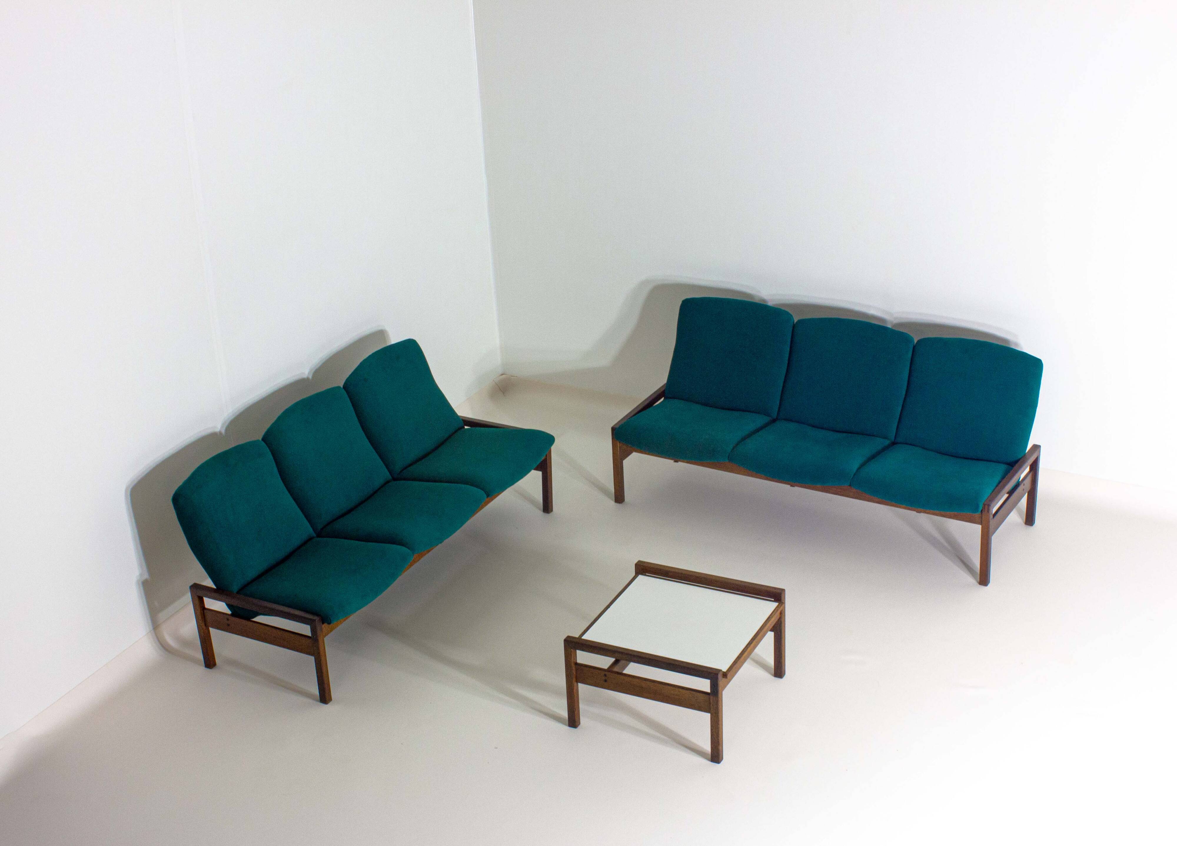 Rare mid-century sitting corner by Georges van Rijck, 1960s Belgium