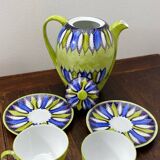 Sologne porcelain teapot and cups
