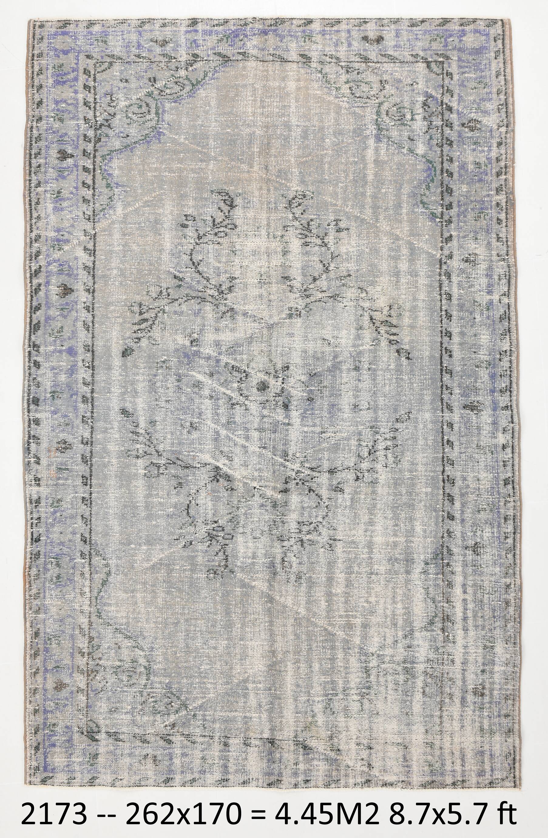 5x8 classic turkish vintage rug 170x262cm