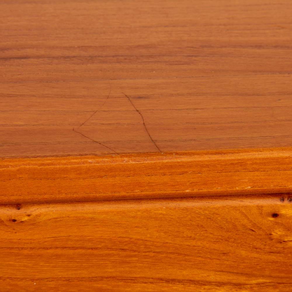 Vintage solid elm chest of drawers, 1980