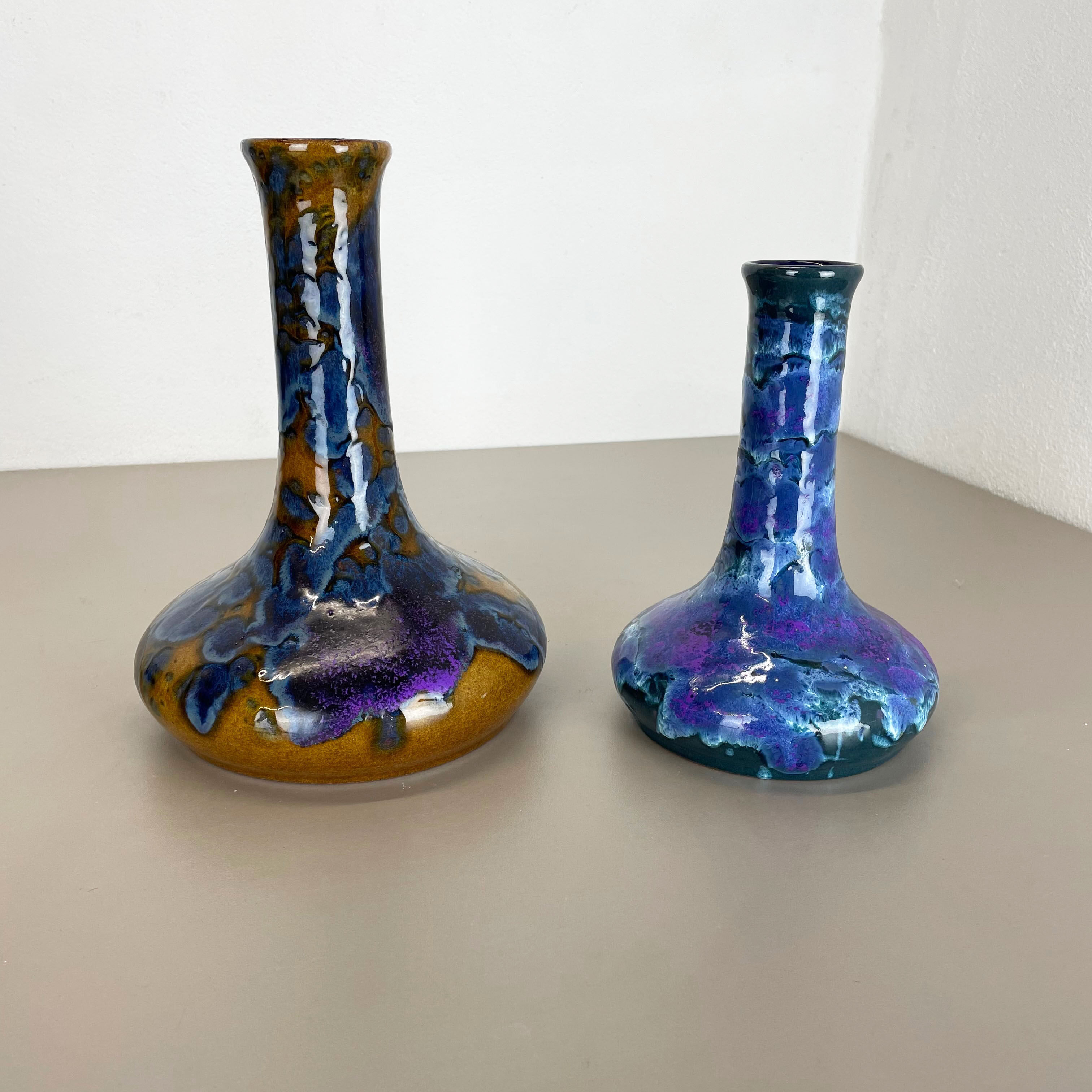 Set of 2 ceramic vases, Marei Ceramics, Germany, 1970s