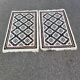 Pair of hand-knotted Berber Persian rugs in wool 81x131 cm