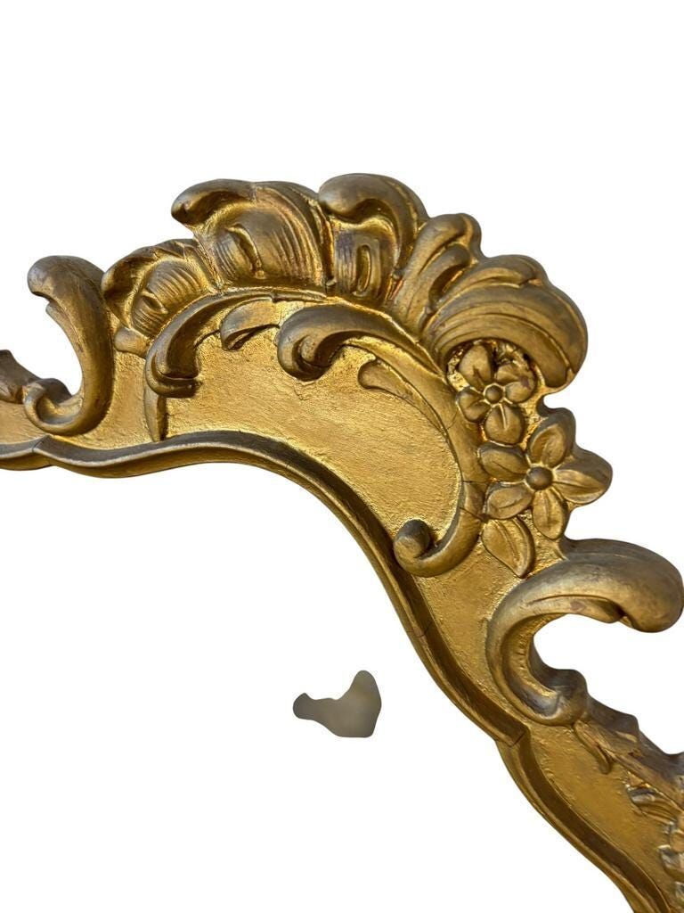 Miroir baroque doré vintage / miroir mural