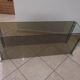 70's coffee table in smoked glass