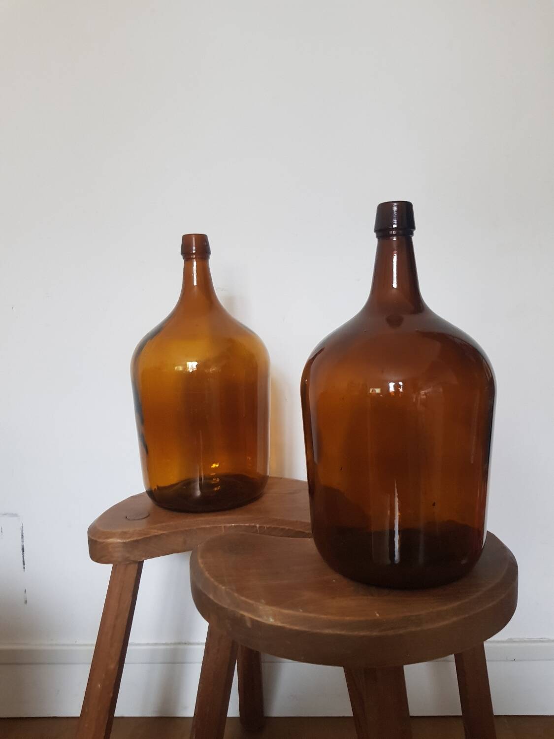 Vintage amber carboy