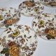 Set of 6 flat plates Mason's (England) chantilly model, 22.5 cm