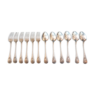 1 box of 12 Boulenger place settings. 19th