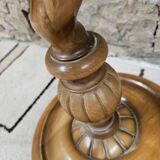Art Deco turned wood floor lamp 1960