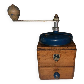 Peugeot vintage blue coffee grinder