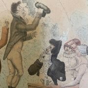 Original painting The Ventriloquist Naudet circa 1803