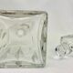 Vintage whiskey carafe in heavy crystal