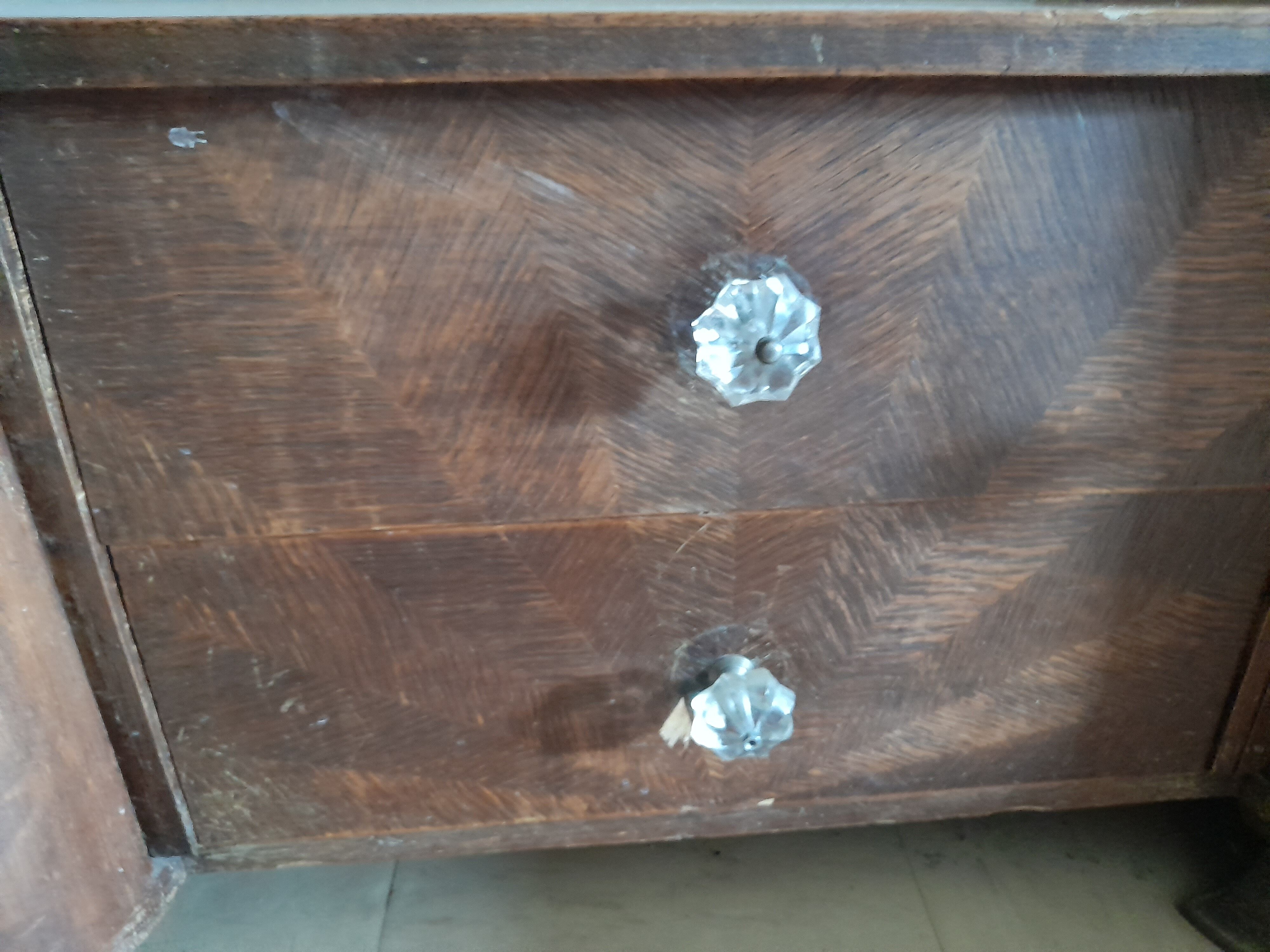 Vintage shoe cabinet
