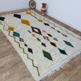 Handmade wool Berber rug 300 x 190 cm