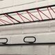 Coat rack of the 50s metal and scoubidou thread
