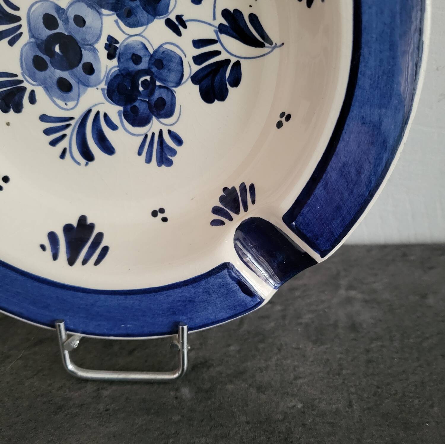 Cendrier bleu de Delfts vintage en excellent état