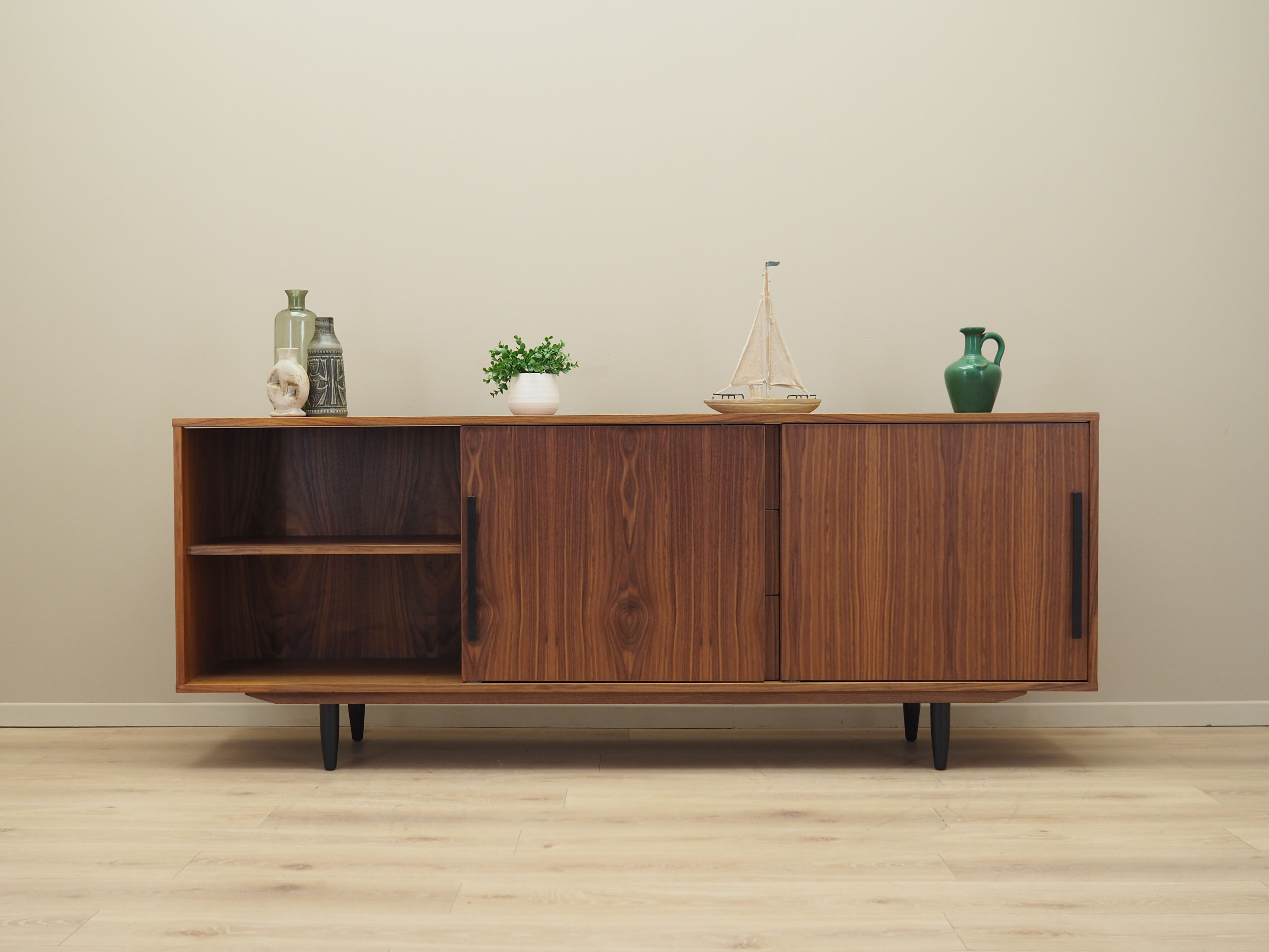 Walnut sideboard, Danish design, 1990s, production: Denmark