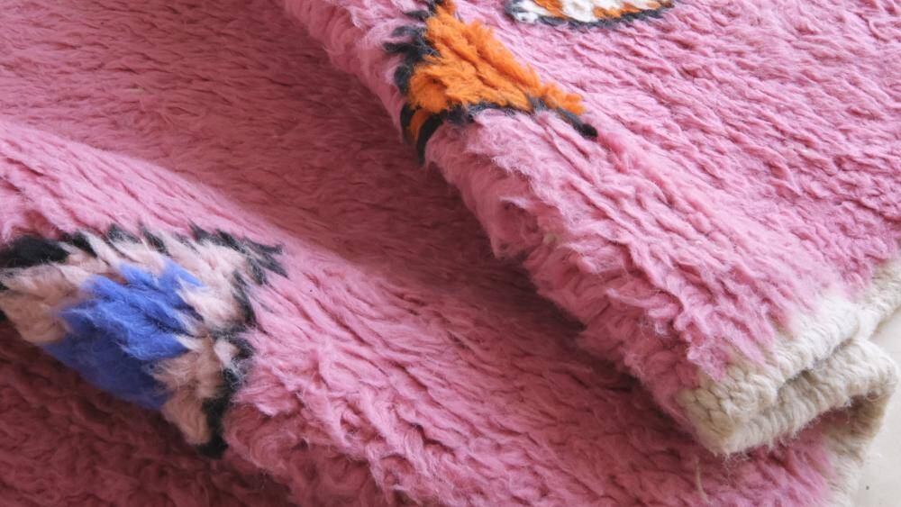 Pink Moroccan Rug - 295 x 207 cm