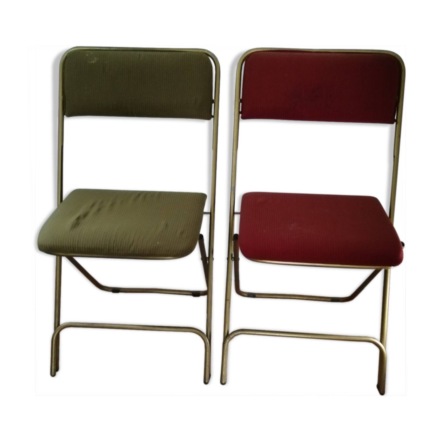 Pair folding chairs "Lafuma"