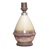 Vintage lamp, crackled glazed stoneware lamp, table lamp, bedside lamp.