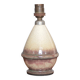 Vintage lamp, crackled glazed stoneware lamp, table lamp, bedside lamp.