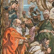 Tapestry based on the painting “The Adoration of the Magi” by Peter Paul Rubens