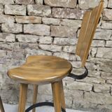 Set of 3 vintage 1970s bar stools