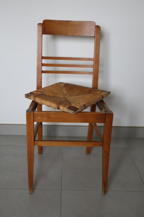 6 seated beech chairs mulched