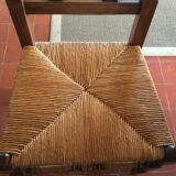 Lot of 8 old walnut chairs