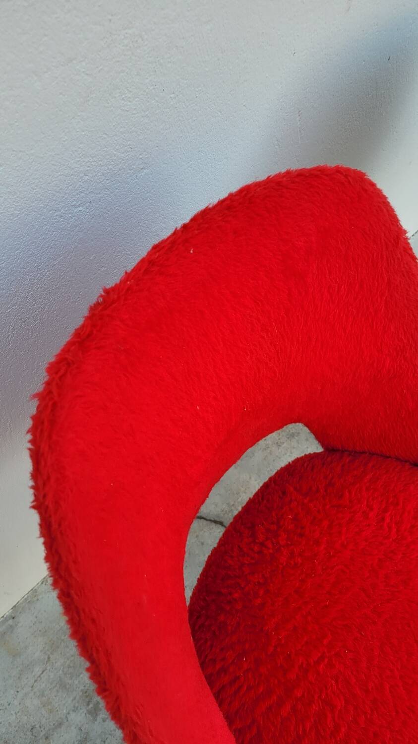 Pair of vintage "Moumoute" chairs -1950s