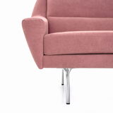 Canapé rose, design scandinave
