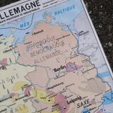 Old MDI Map of Germany Vintage Physical and Political.