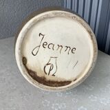 Pichet Poet Laval signed Jeanne - ceramic art