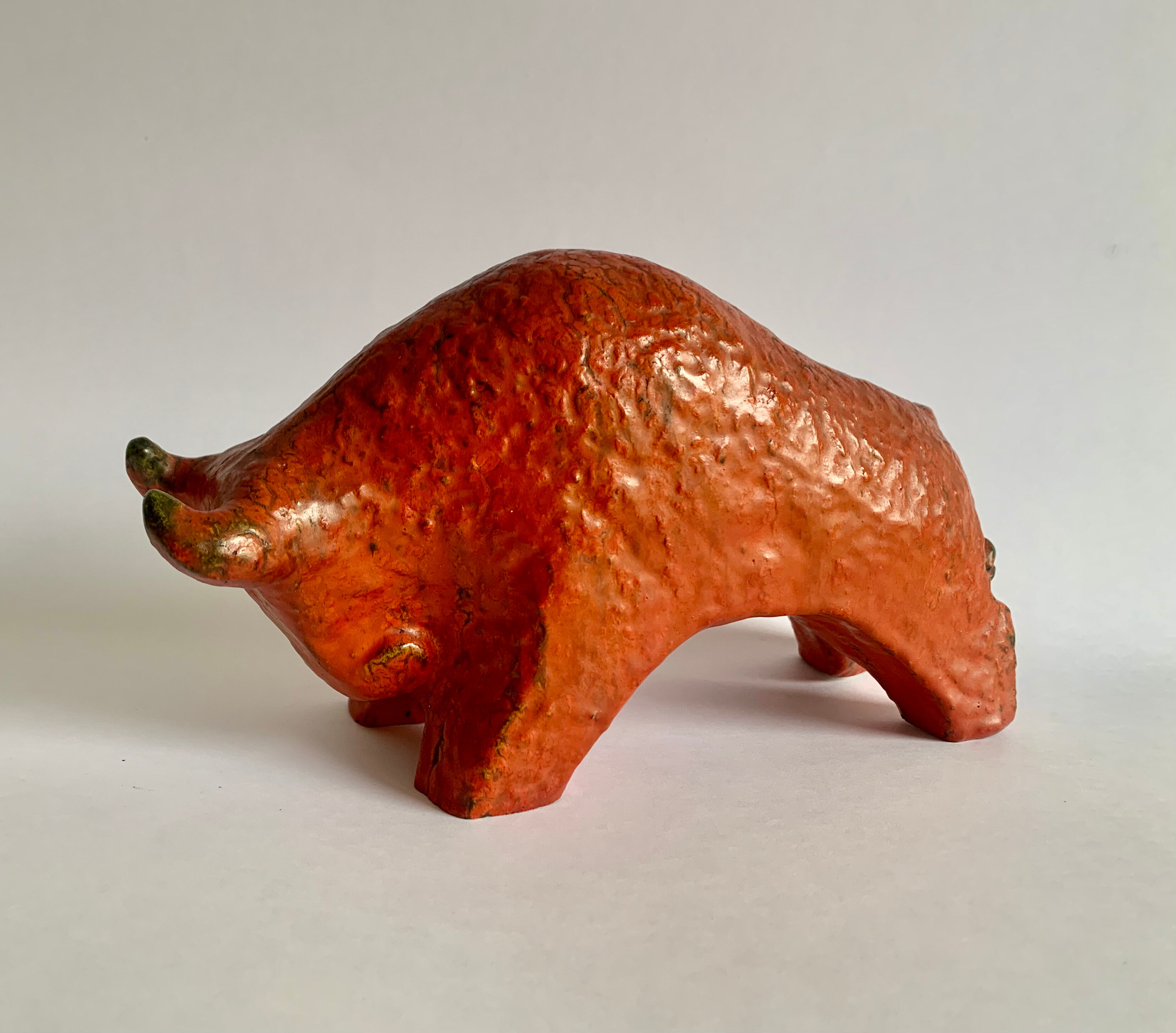 Fat Lava Pottery Bull,  Germany 1970s