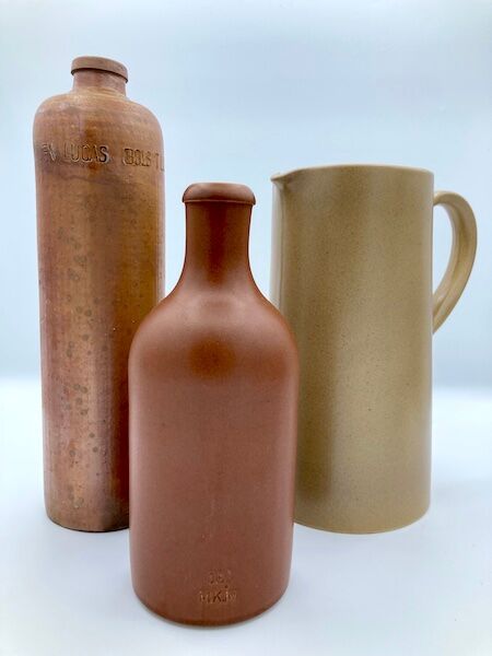 MKM sandstone beer bottle