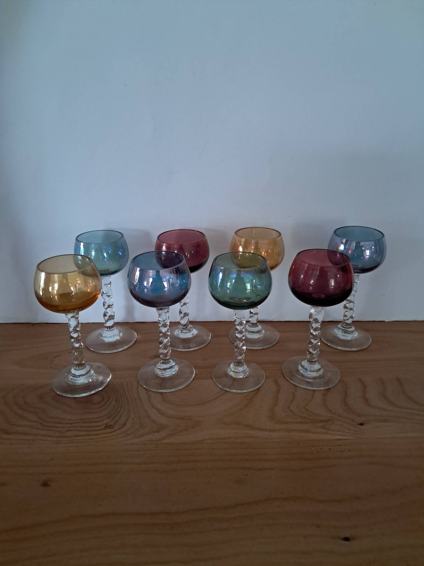 6 verres à digestif, années 60