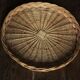 Large round wicker tray
