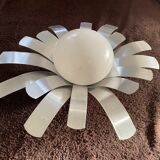 Oxar brushed metal vintage flower wall lamp