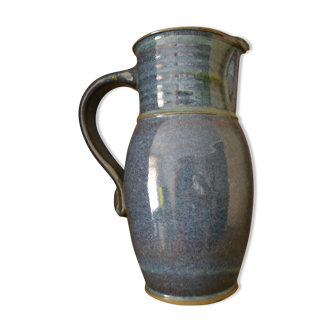 Large blue sandstone pitcher