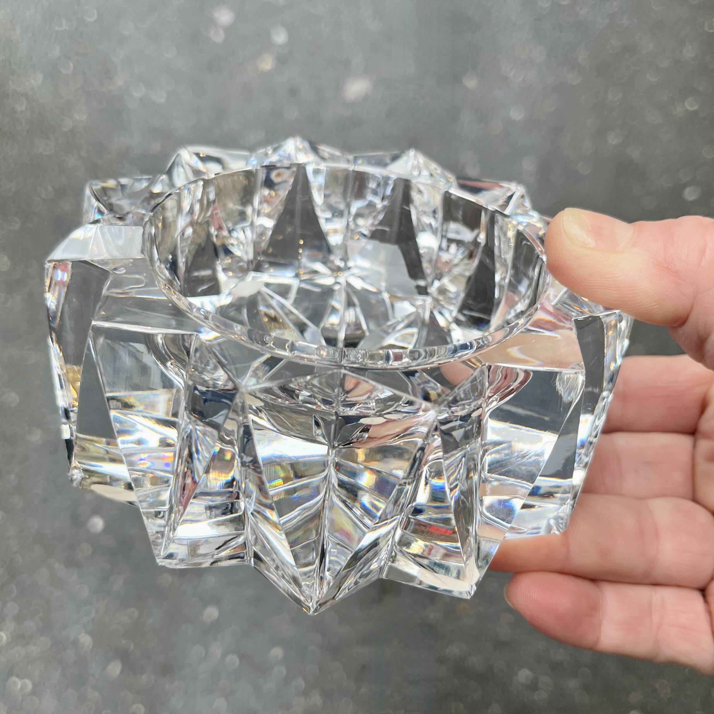 Cendrier en cristal de Sèvres, Années 70