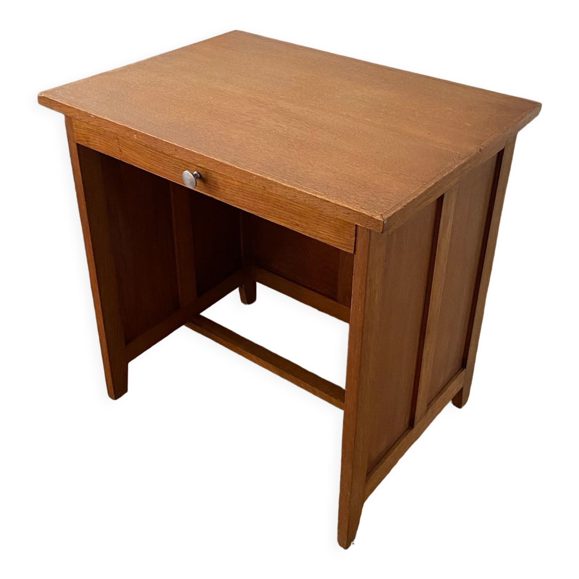 1950s vintage children's desk in light oak