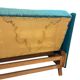 Vintage blue/green fabric sofa bed